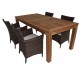 Wicker-Teak tuinset